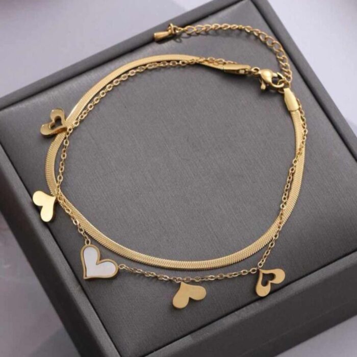Anti-Tarnish Heart Bracelet - Image 3
