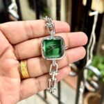 Tiffany & Co. Green Dial Chain Link Watch - Image 2