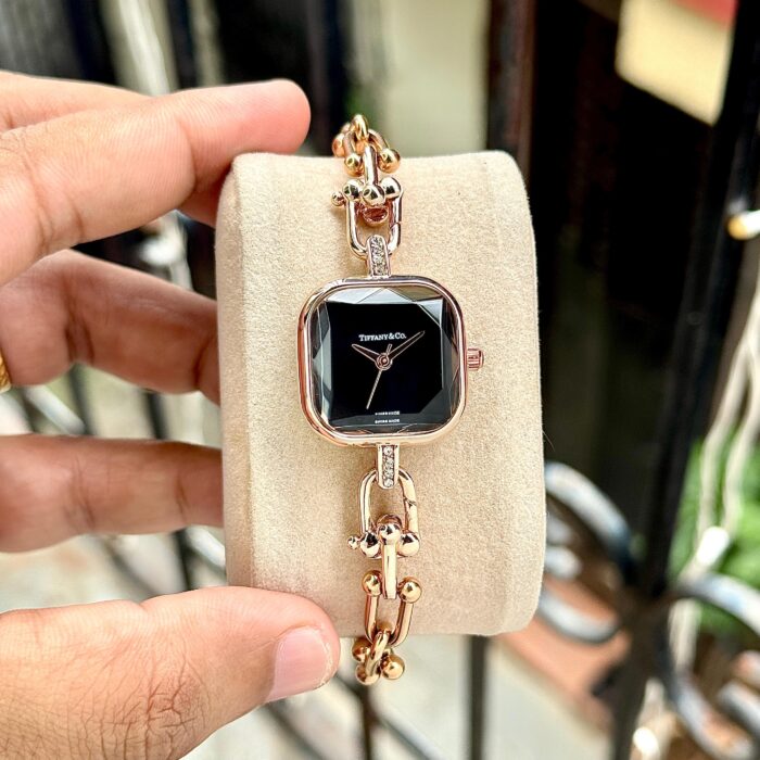 Tiffany & Co. Rose Gold Chain Link Watch - Image 2