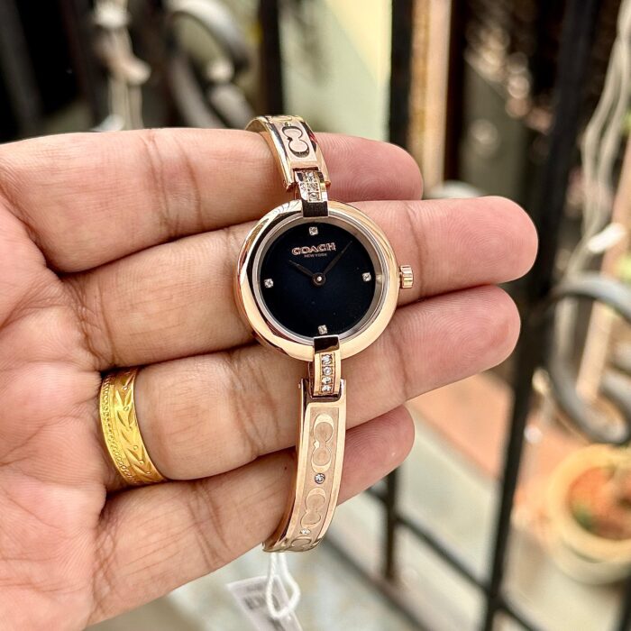 Coach New York Black Dial Rose Gold Women’s Watch - Image 2