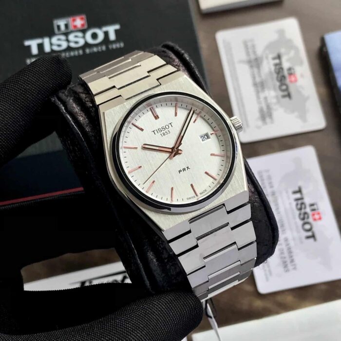 Tissot PRX Silver Dial Quartz Men’s Watch - Image 3