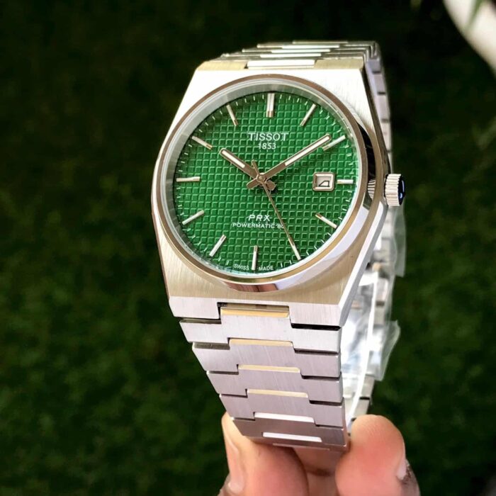 Tissot PRX Powermatic 80 Green Dial Automatic Men’s Watch - Image 2