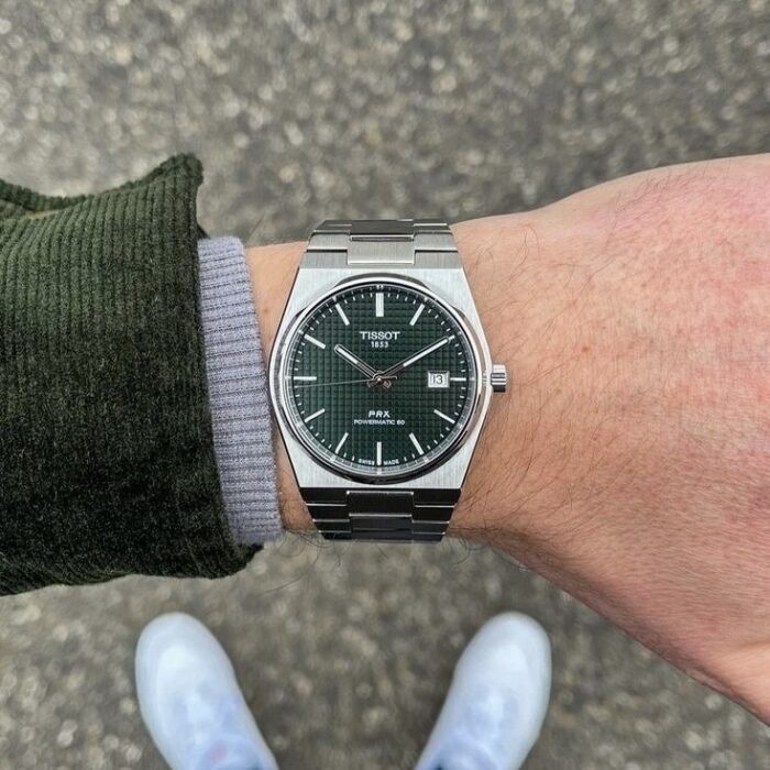 Tissot PRX Powermatic 80 Green Dial Automatic Men’s Watch - Image 6