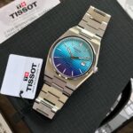 Tissot PRX Powermatic 80 Gradient Turquoise-Blue Quartz Watch - Image 4