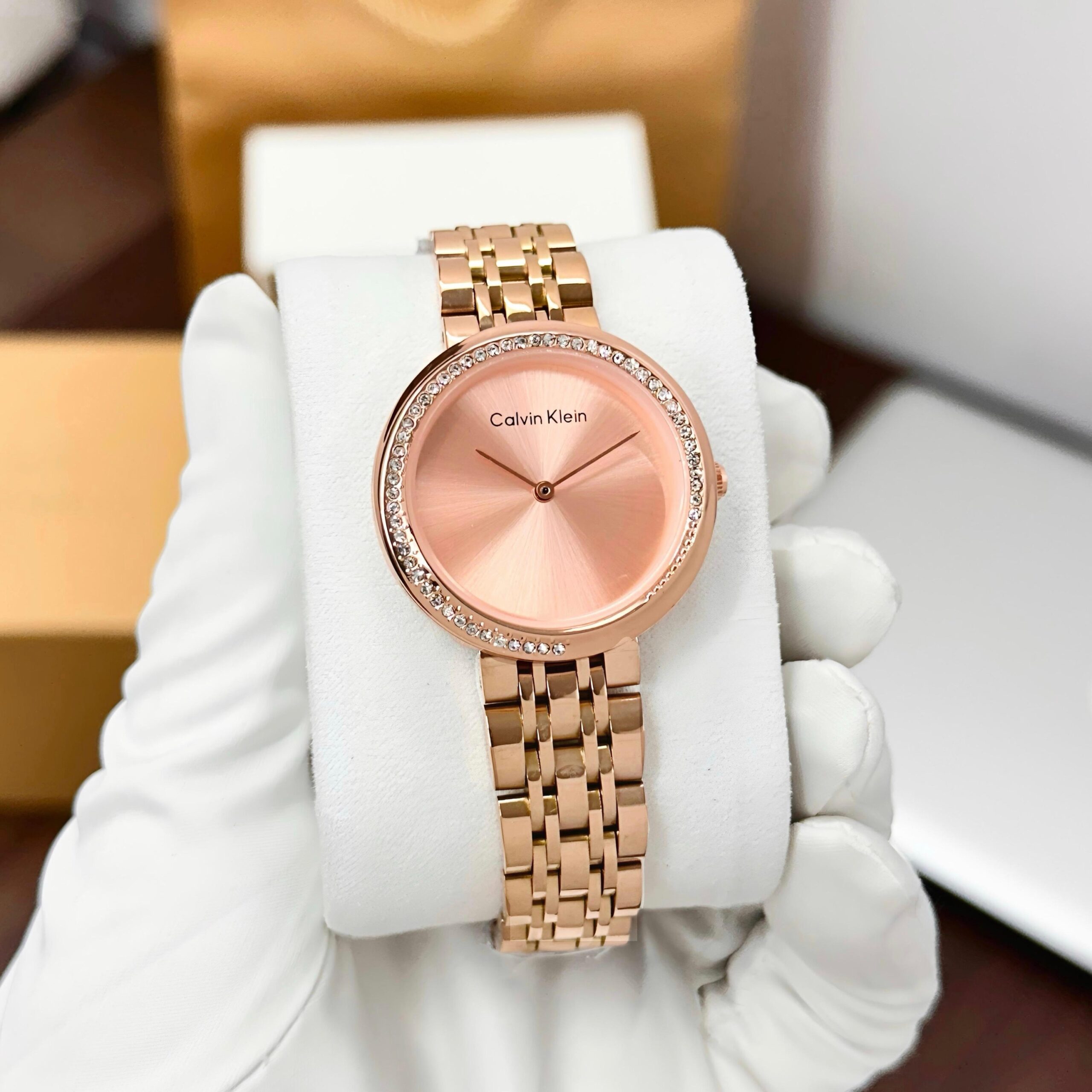 4911eaa6-67fd-4757-aebc-ce890f4da723 Calvin Klein Full Rose gold Women's Watch - Image 1