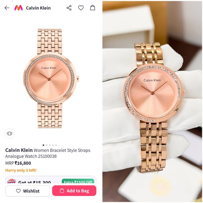 Calvin Klein Full Rose gold Women's Watch - Image 3