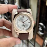 Gucci Men’s Watch with Brown Leather Strap - Image 2