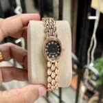Bvlgari Women’s Rose Gold Oval Dial Bracelet Watch