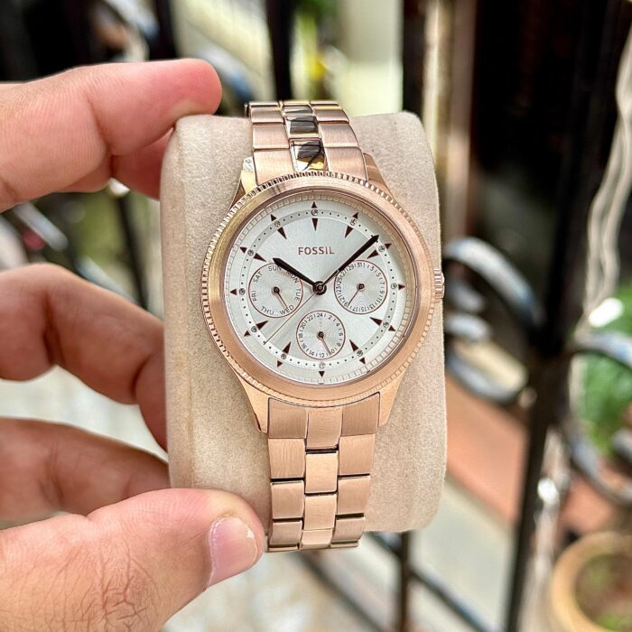 The Fossil Brynn Multifunction Rose Gold-Tone Watch - Image 2
