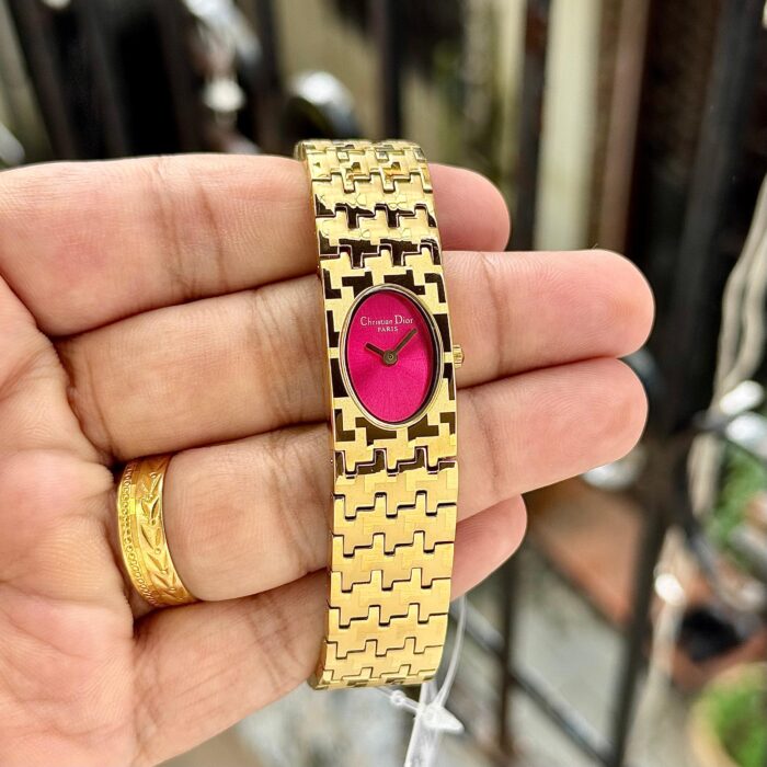 Christian Dior Ladies Luxury Gold Bracelet Watch - Image 2