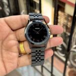 Classic Black Fossil-Inspired Men’s Watch