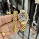 Just Cavalli Inspired Serpent Bangle Watch (Gold-Tone)