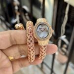 Just Cavalli Inspired Serpent Bangle Watch - Rose Gold-Tone - Image 2