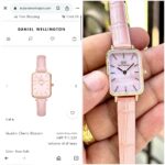 Daniel Wellington Inspired Quadro Cherry Blossom Watch – Rose Gold & Pink MOP - Image 3