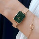 Daniel Wellington Inspired Quadro Pressed Melrose Watch - Rose Gold & Malachite