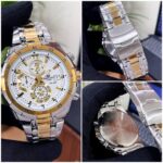 Casio Edifice Style Two-Tone Chronograph Watch – Silver & Gold - Image 5