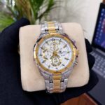 Casio Edifice Style Two-Tone Chronograph Watch – Silver & Gold