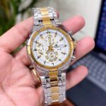 Casio Edifice Style Two-Tone Chronograph Watch – Silver & Gold - Image 4