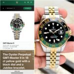 Rolex GMT-Master II Dual-Tone Men’s Watch – Green Black Bezel Edition - Image 5