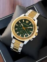 Versace Green Dial Dual-Tone Chronograph Men’s Watch – Luxury Edition - Image 5