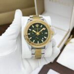Versace Green Dial Dual-Tone Chronograph Men’s Watch – Luxury Edition - Image 2