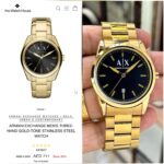 Armani Exchange Gold-Tone Three-Hand Men’s Watch (Black Dial) – AX2857 - Image 3