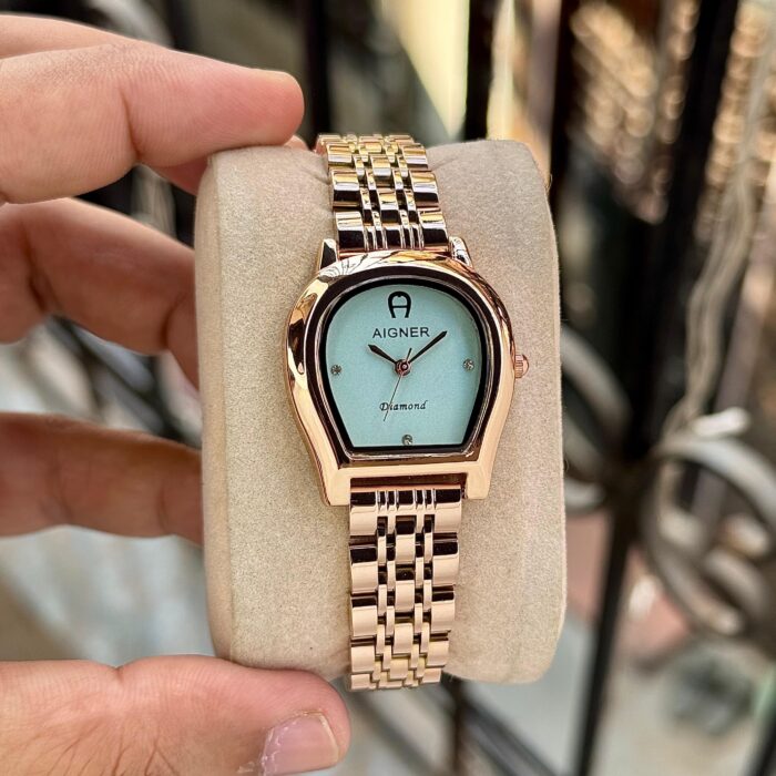 Aigner Inspired Diamond Dial Women’s Watch – Two-Tone Elegant Collection (All Colours) - Image 3