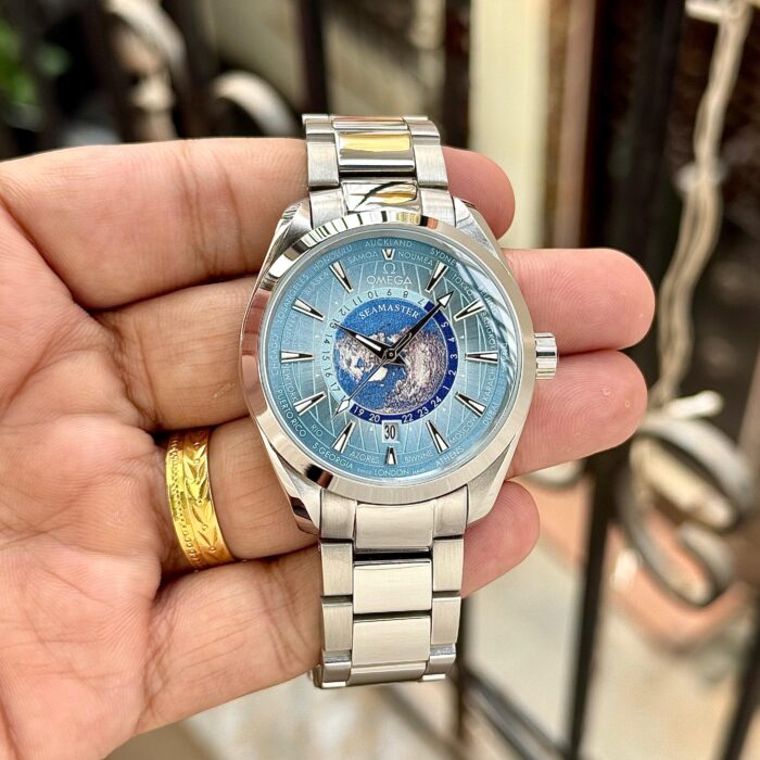 Omega Seamaster Aqua Terra Shades 150M Men’s Watch – Blue World Dial Edition - Image 2