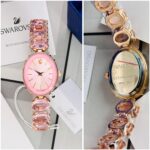Soft Pink Swarovski Crystal Bracelet Watch - Image 2