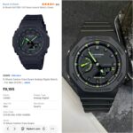 Casio G-Shock GA-2100 Neon Accent – Carbon Core Guard Edition (Black & Green) - Image 4