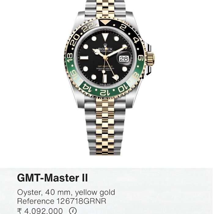 Rolex GMT-Master II Dual-Tone Men’s Watch – Green Black Bezel Edition - Image 6