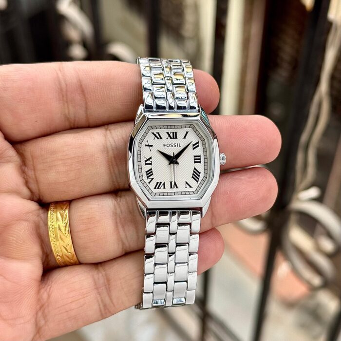 Fossil Silver-Tone Women’s Classic Roman Dial Watch – Elegant Edition - Image 2