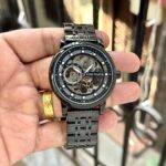Patek Philippe Inspired Skeleton Watch - Stealth Black Mechanical Masterpiece