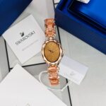 Champagne Gold Swarovski Crystal Bracelet Watch