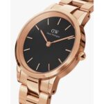 Daniel Wellington Iconic Link Watch – Rose Gold & Black Dial Edition - Image 2