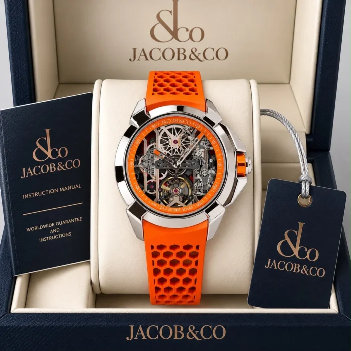 JACOB & CO. EPIC X RAM JANMABHOOMI TITANIUM EDITION 2 — ORANGE EDITION - Image 2