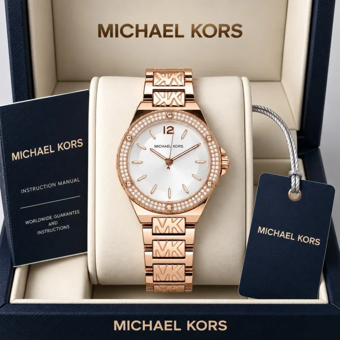 MICHAEL KORS ROSE GOLD TONE CRYSTAL-EMBELLISHED LADIES WATCH - Image 2